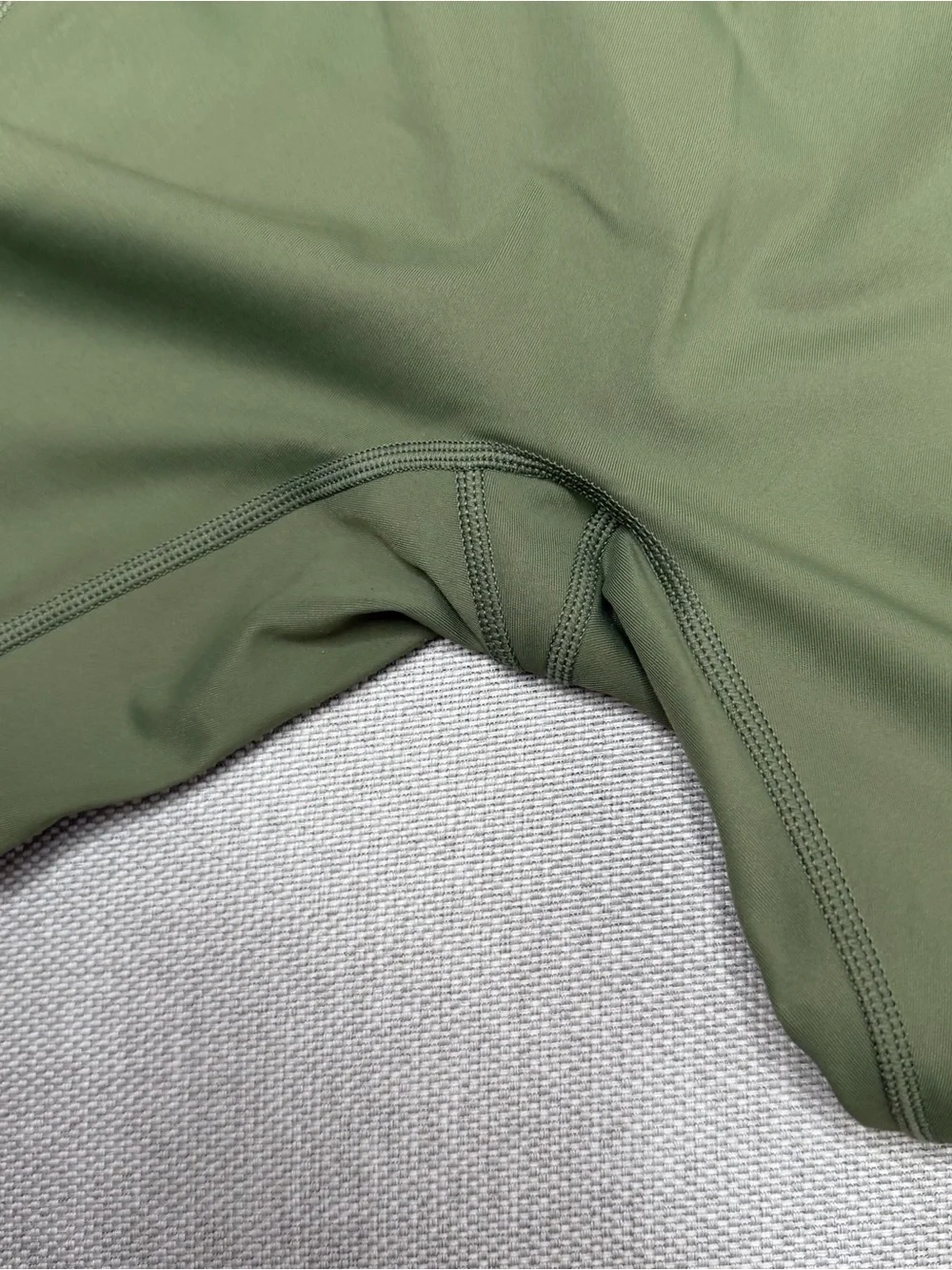 Aerie Offline Leggings Green High Waisted Pockets Drawstring Athleisure Large